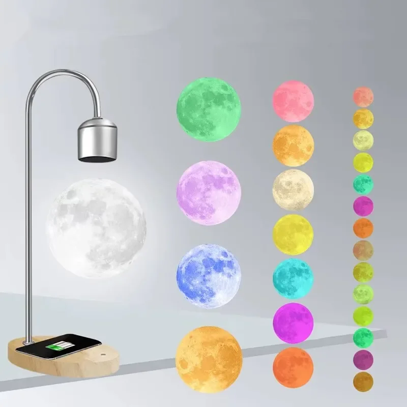 14Cm 3d printed floating moon lamp - Image 4